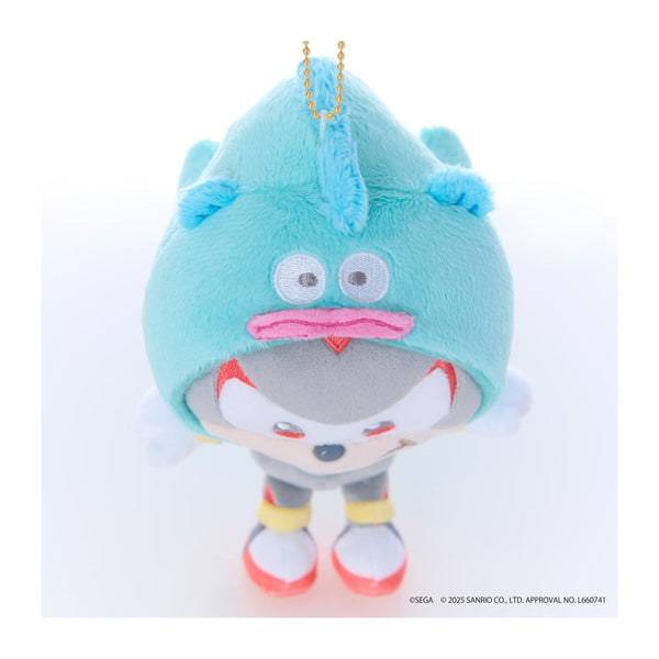 Sonic & Friends × Sanrio Characters Mascot Shadow × Hangyodon Plush Keychain--【Pre-order】