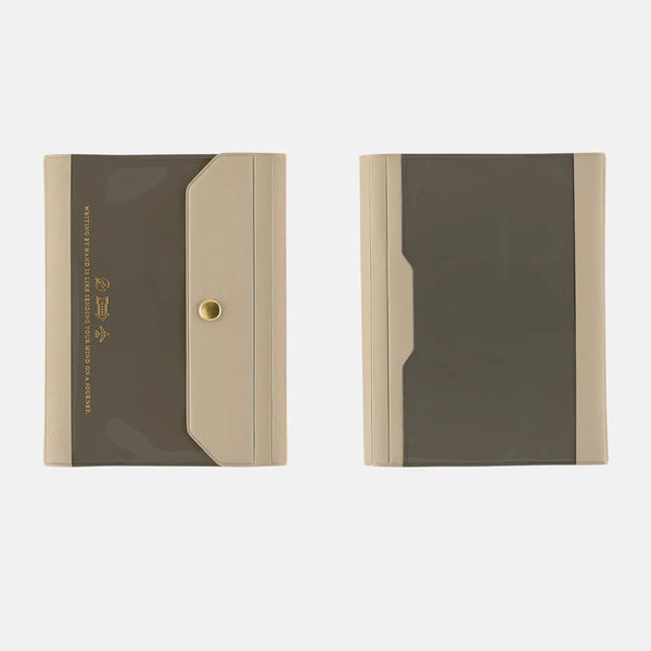 Hobonichi Techo 2027 Aileron Gray Cover Original Size A6 PVC Planner Cover with Snap Closure