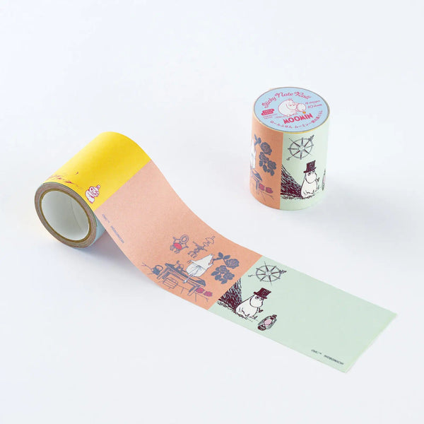 Moomin × Hobonichi Roll Sticky Notes – Moomin Family Island Life 4 Designs