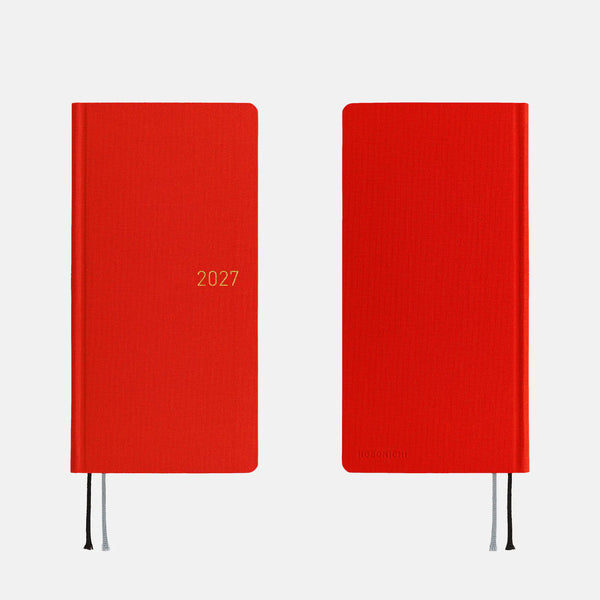 Hobonichi Techo 2027 Weeks MEGA Poppy Red Planner