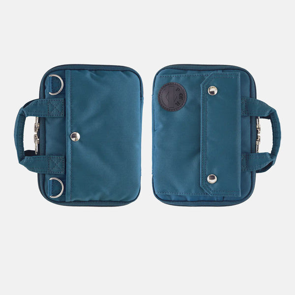 Hobonichi Techo 2027 POTR Stride Peacock Blue A6 Planner Cover with Shoulder Strap