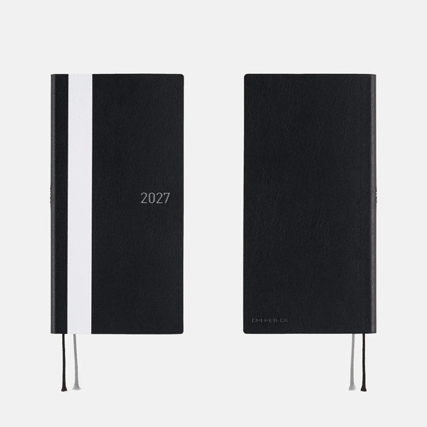 Hobonichi Techo Weeks 2027 White Line Black Planner