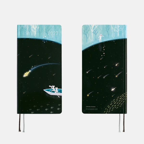 Hobonichi Techo 2027 Weeks Blue Forest Meteor Shower Planner