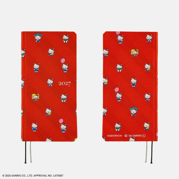 Hobonichi Techo 2027 HELLO KITTY "Techo to Otomodachi" Weeks Planner – Japanese English Edition