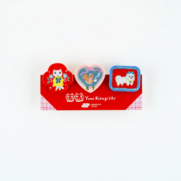 Yumi Kitagishi × Hobonichi Clips – 3-Piece Set