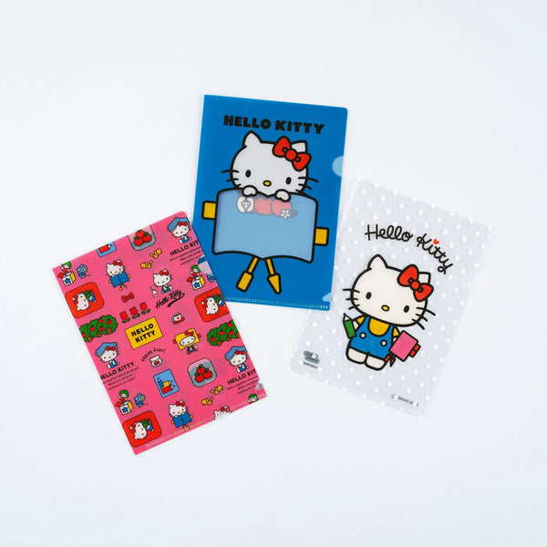 HELLO KITTY Hobonichi Clear File Set – Original Size 3-Piece Set