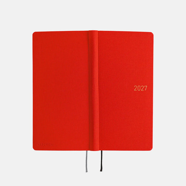 Hobonichi Techo 2027 Weeks MEGA Poppy Red Planner