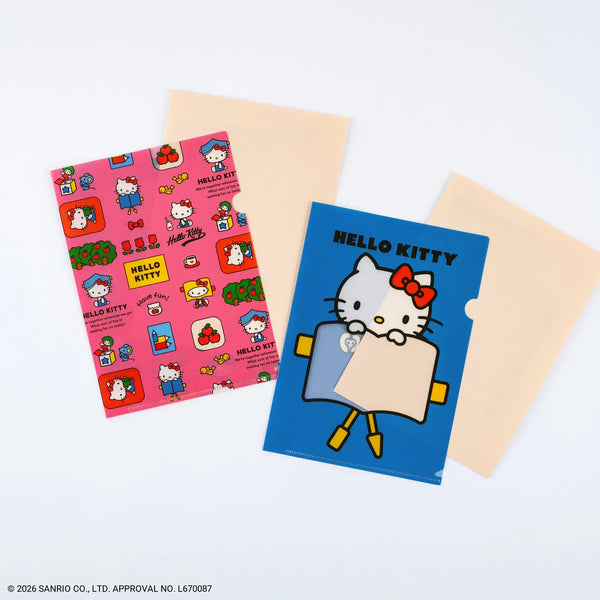 HELLO KITTY Hobonichi Clear File Set – Cousin Size 2-Piece Set