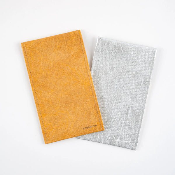 HOBONICHI Reusable Envelope Set – Kraft & Silver (2 Pieces)