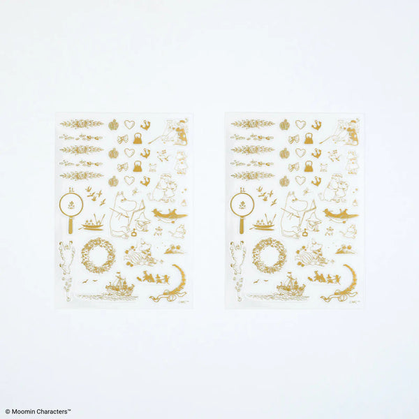 Moomin × Hobonichi Foil Clear Stickers – Adventure Record