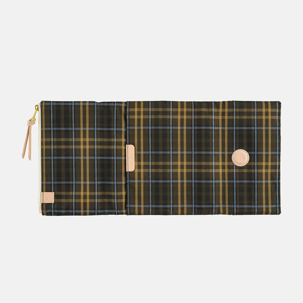 Hobonichi Techo 2027 Tragen Bitter Check A6 Planner Cover with Storage Pockets