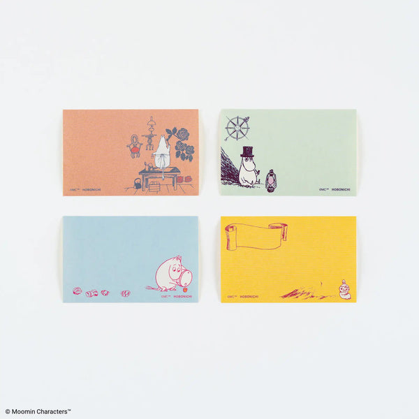 Moomin × Hobonichi Roll Sticky Notes – Moomin Family Island Life 4 Designs