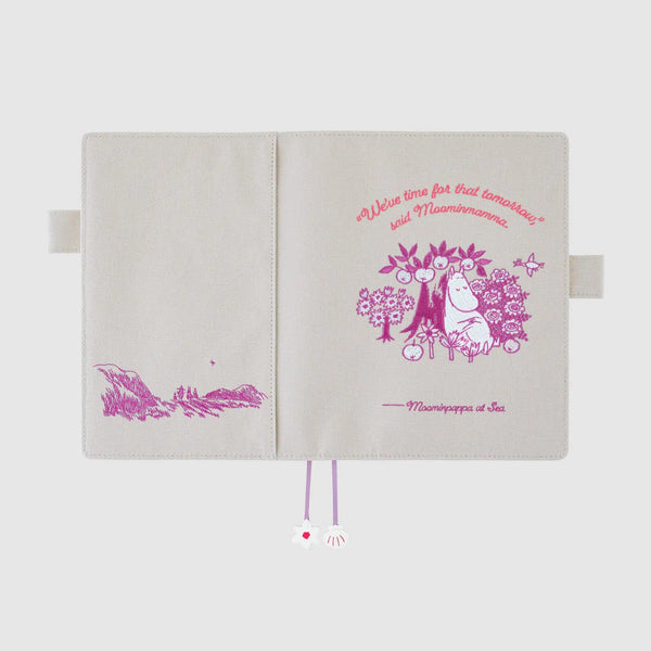 MOOMIN My Garden Embroidered Notebook Cover – Hobonichi Original A6 / Cousin A5