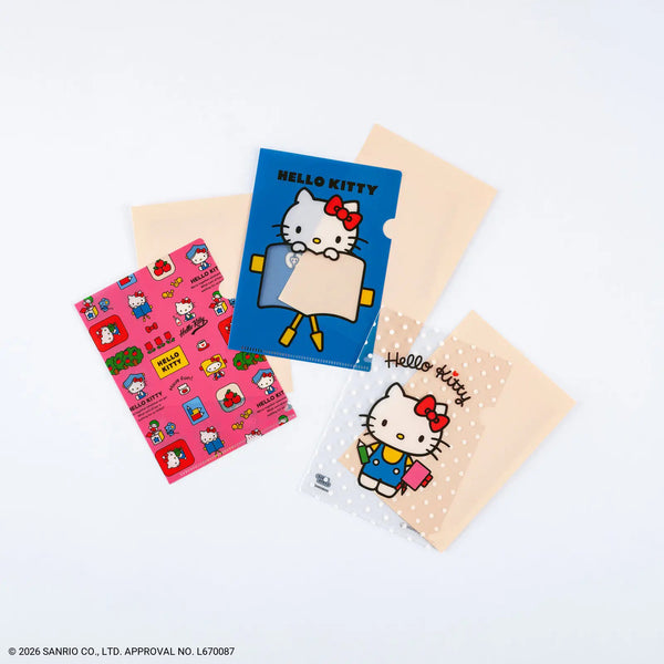 HELLO KITTY Hobonichi Clear File Set – Original Size 3-Piece Set
