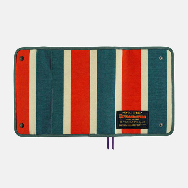 Hobonichi Techo 2027 NATAL DESIGN Hello New Day Retro Stripe A5 Cousin Planner Cover