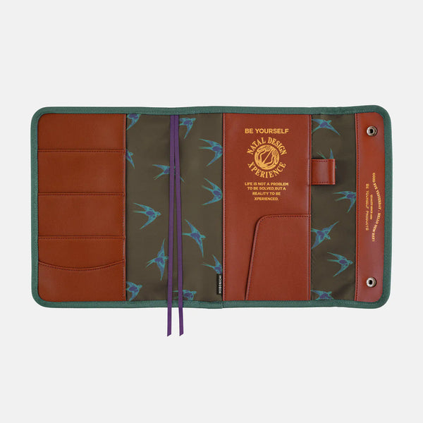 Hobonichi Techo 2027 NATAL DESIGN Hello New Day Retro Stripe A5 Cousin Planner Cover