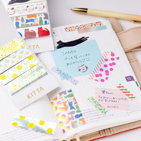 Hobonichi KING JIM KITTA Pre-Cut Masking Tape – Portable Washi Tape Set