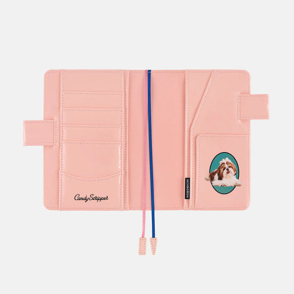 Hobonichi Techo 2027 Original A6 Cover Candy Stripper DOG & CAT Random Pink