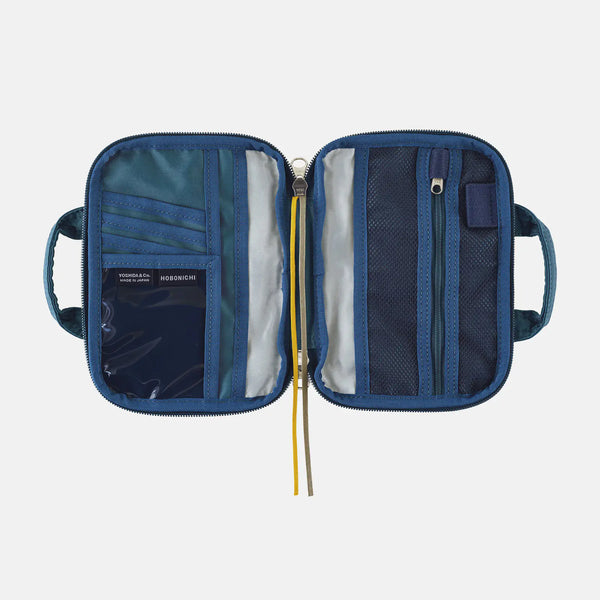 Hobonichi Techo 2027 POTR Stride Peacock Blue A6 Planner Cover with Shoulder Strap