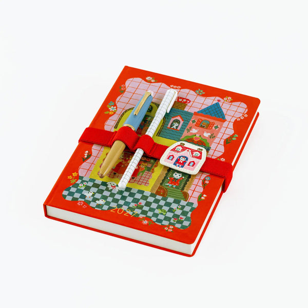 Yumi Kitagishi Shiro Neko Charm Book Band for Hobonichi HON A6 A5