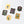 Load image into Gallery viewer, Yoshie Watanabe Petit Bloom Gold Foil Stickers – 49-Piece Floral Decorative Sticker Set for Hobonichi Techo
