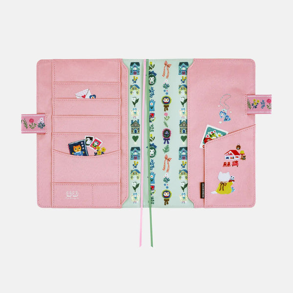 Yumi Kitagishi Shiro Neko Village Hobonichi Techo Cover Cousin A5 Size