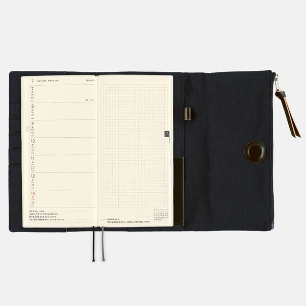Hobonichi Techo 2027 Tragen Black Weeks Cover