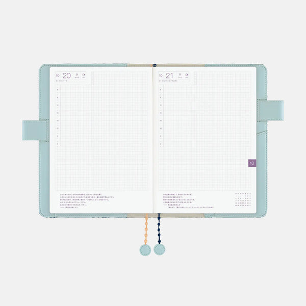 Hobonichi Techo 2027 minä perhonen felice Blue A5 Cousin Planner Cover