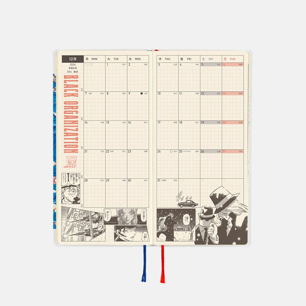 Hobonichi Techo 2026 Detective Conan Motif Weeks Japanese Edition Planner