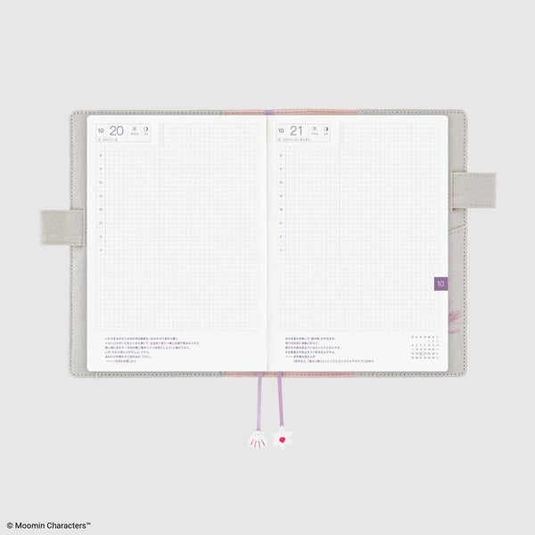 MOOMIN My Garden Embroidered Notebook Cover – Hobonichi Original A6 / Cousin A5
