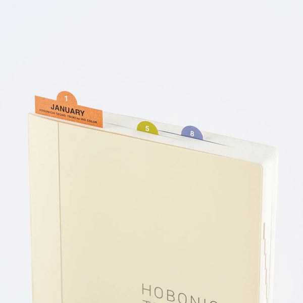 Hobonichi Techo 2027 TSUKI no IRO Bookmark-Style Foil Stickers