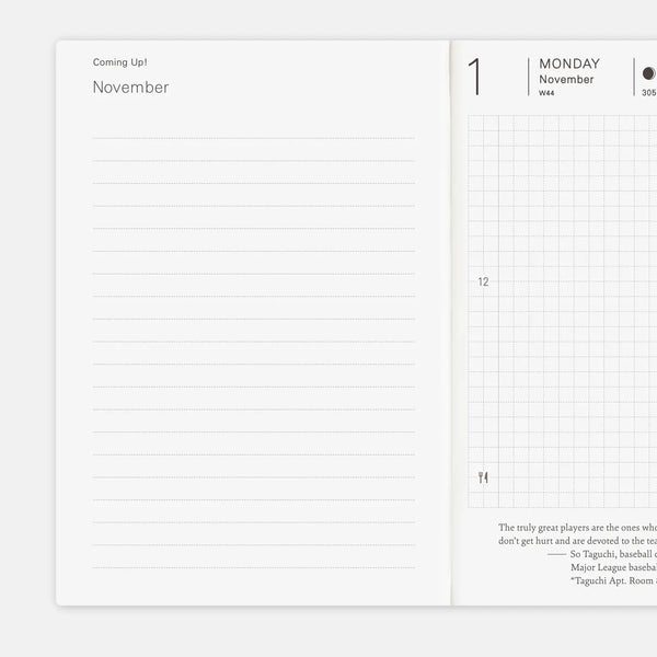 Hobonichi Techo 2027 Planner A6 English Edition