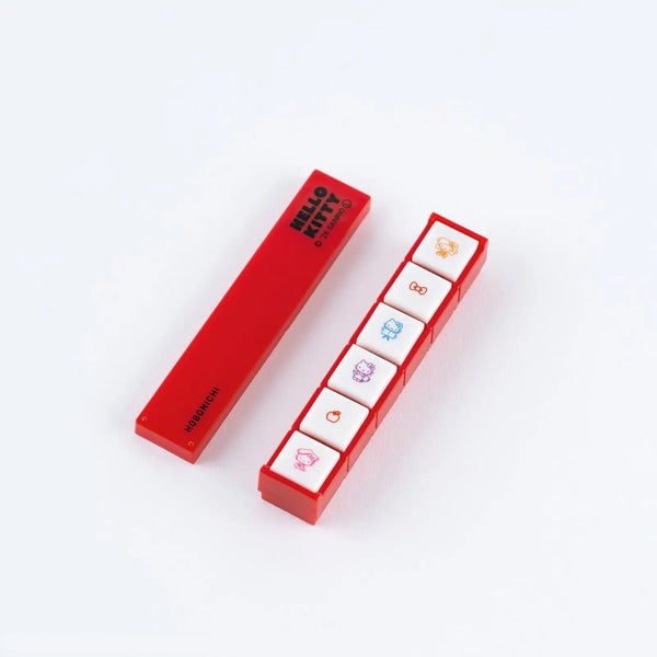 HELLO KITTY Pochitto6 Stamp – 6-Design Self-Inking Stamp Set KODOMO NO KAO × Hobonichi