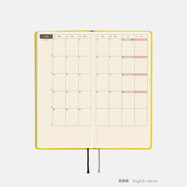 Hobonichi Techo 2027 Weeks Canary Yellow Planner