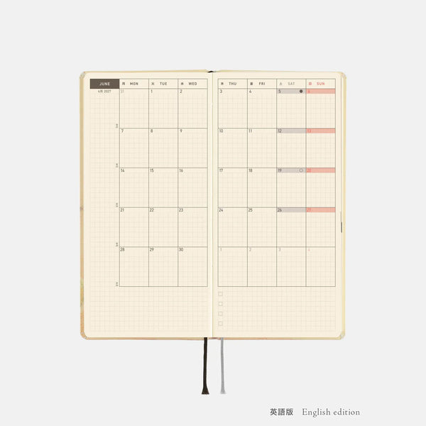 Hobonichi Techo 2027 Weeks Once, in Spring Planner