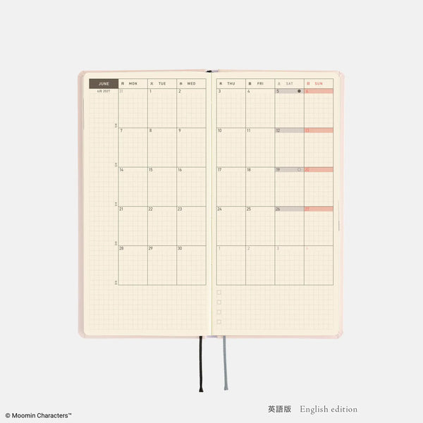 Moomin Hobonichi "Gather Around the Table" 2027 Weeks Planner – Japanese English Edition
