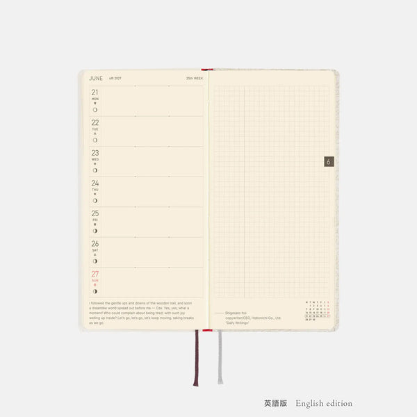 Hobonichi Techo 2027 Weeks Frederick Planner
