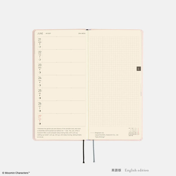 Moomin Hobonichi "Gather Around the Table" 2027 Weeks Planner – Japanese English Edition
