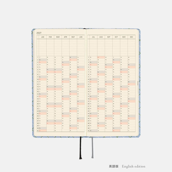 Hobonichi Techo 2027 Weeks Graph Check Planner
