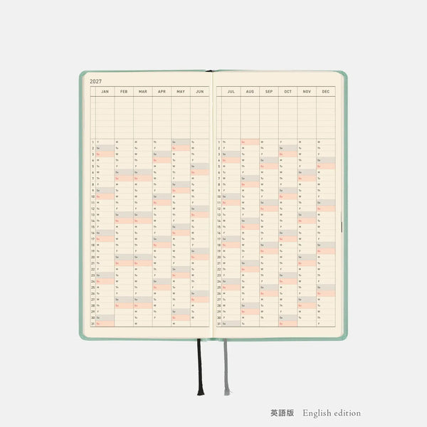 Hobonichi Techo 2027 Weeks Hisui Planner