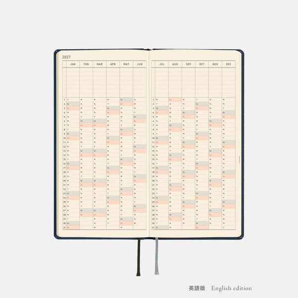 Hobonichi Techo 2027 Weeks MEGA Midnight Blue Planner
