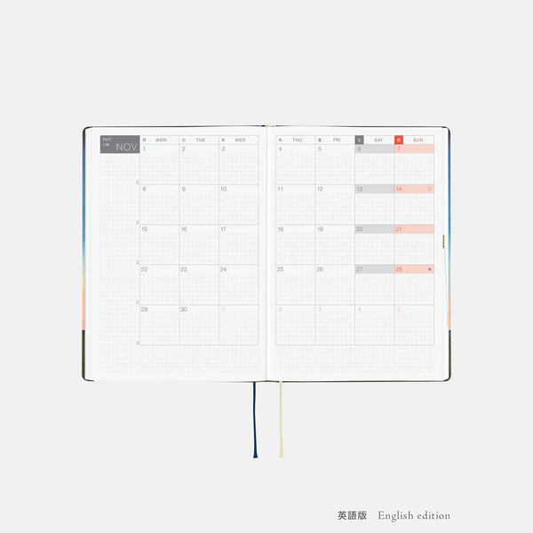 Hobonichi Techo 2027 Hiroko Kubota Until the Moon Is Full HON A5 Daily Planner