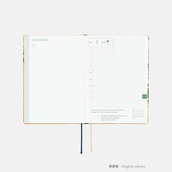 Hobonichi Techo 2027 V&A Series Vine HON A6 Daily Planner William Morris Design