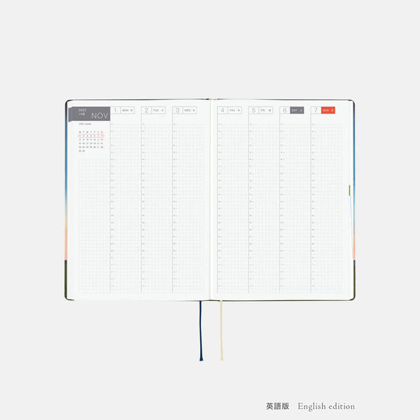 Hobonichi Techo 2027 Hiroko Kubota Until the Moon Is Full HON A5 Daily Planner
