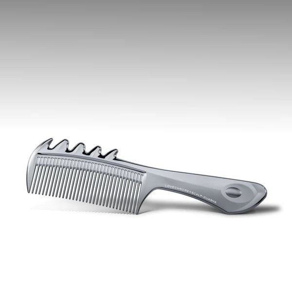 LOVECHROME F Scalp Massage Silver Hair Comb