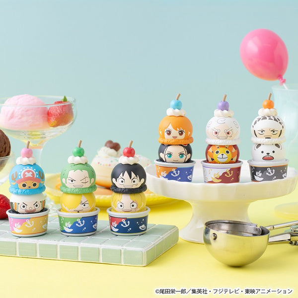 ONE PIECE Tsumichen Ice Cream Mascot Figure Set with Waffle Cone Cup --【Pre-order】