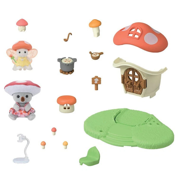 Sylvanian Families Fairy Mushroom House with Baby Koala – Calico Critters EPOCH 2025 Playset