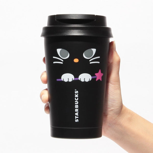 Starbucks Halloween 2024 Stainless Steel Tumbler Witch Cat 355ml
