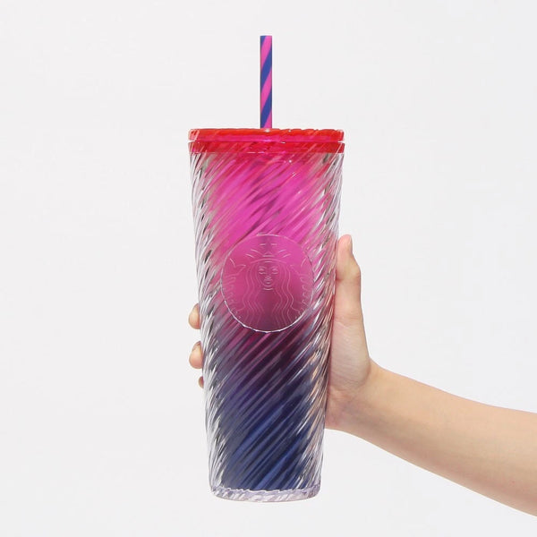 Starbucks Halloween 2024 Logo Cold Cup Tumbler Gradient Pink 710ml