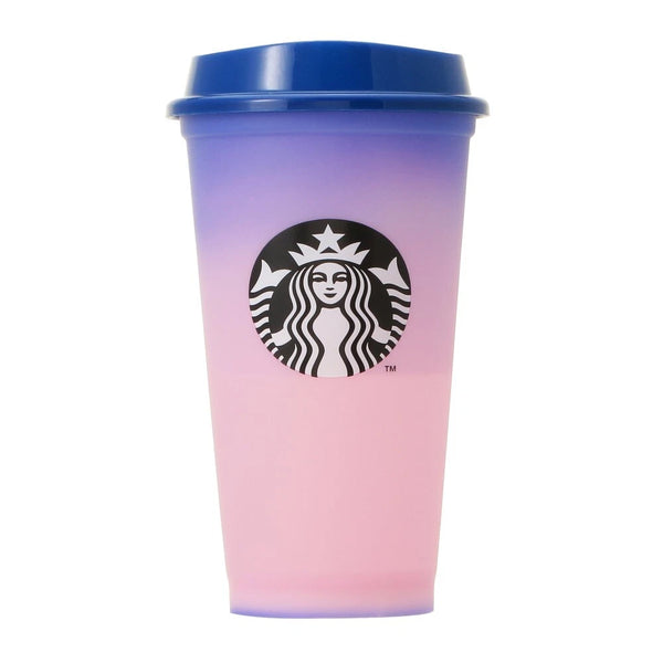 Starbucks Halloween 2024 Color Changing Reusable Cup 473ml Purple with Bearista Drink Hole Cap